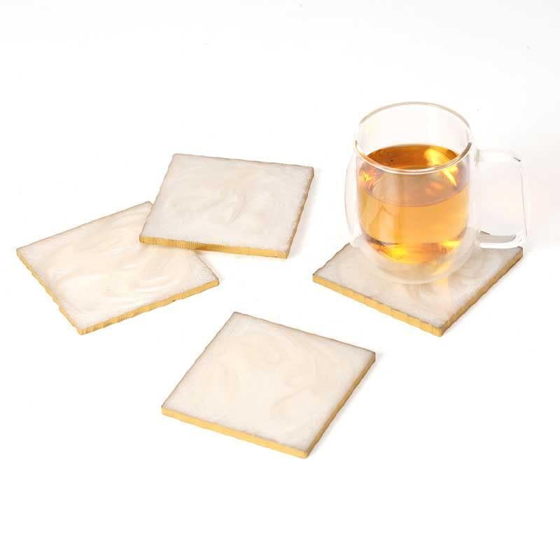 Marble Swirl Coaster (Cream) - Set Of Six media 7