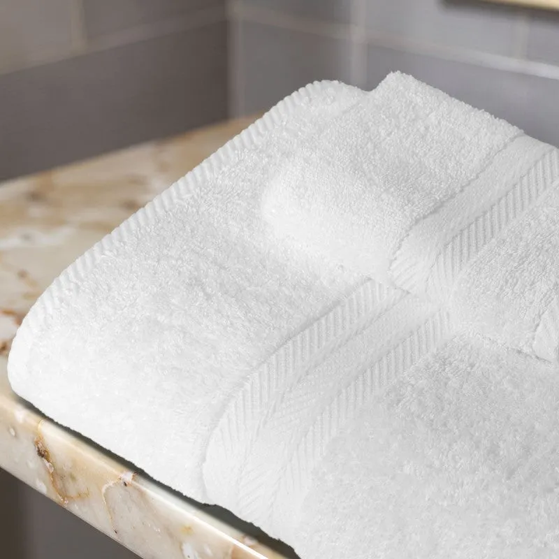 PlushAura Cotton Bath Towel (White) media 8