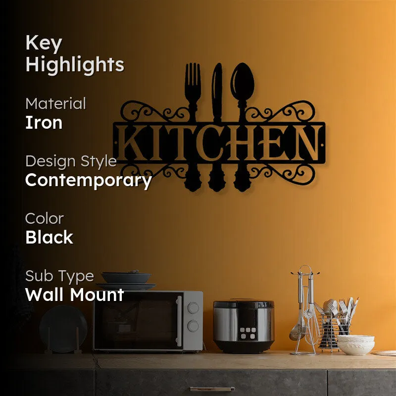 Kitchen Black Iron Wall Accent media 2