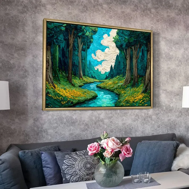 Mystic River Canvas Wall Painting With Frame media 6