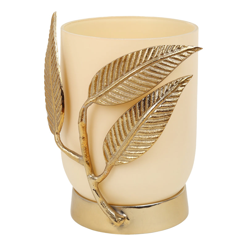 Gemma Glass Vase - Cream & Gold media 4