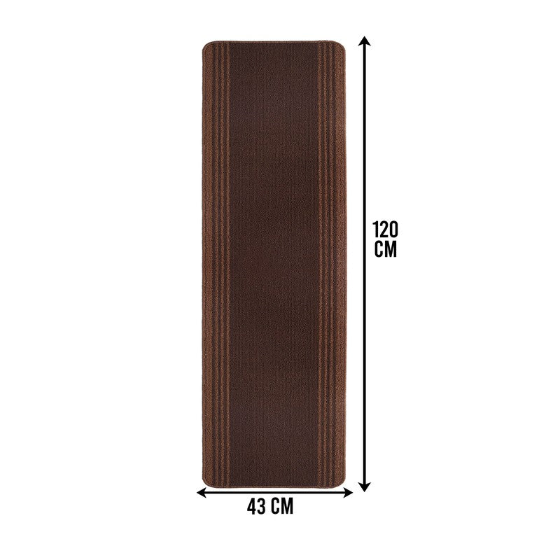 Stripe Haven Kitchen Floor Mats (Coffee) - Set of Two media 7