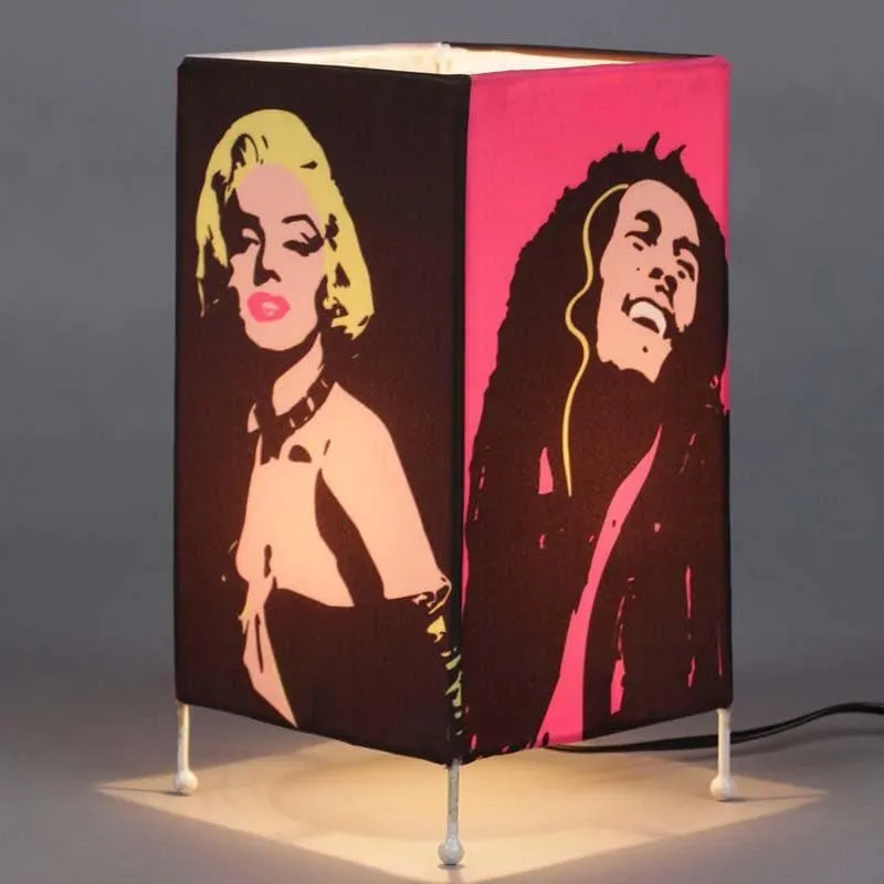 Take Me Back Fabric Table Lamp - Multicolor media 4