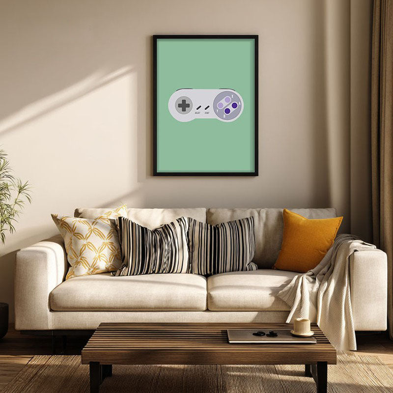 Level Up Framed Canvas Wall Painting