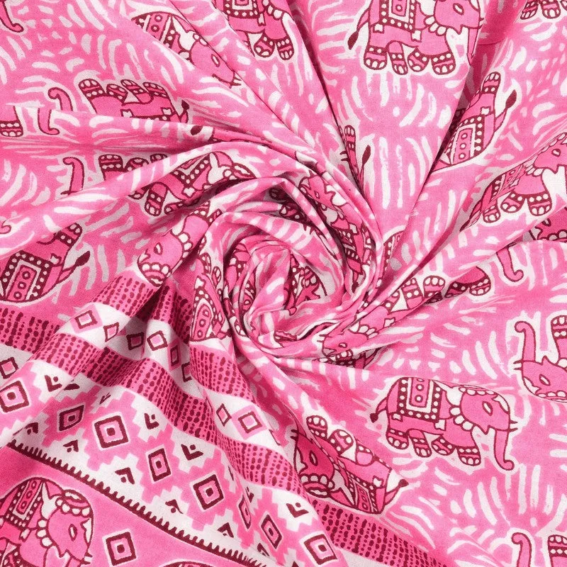 Linera Cotton Bedsheet (Pink) - 240 TC media 5
