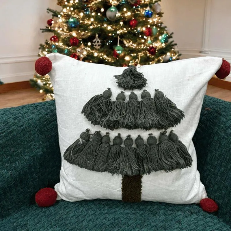 Sable Christmas Cotton Christmas Cushion Cover media 3