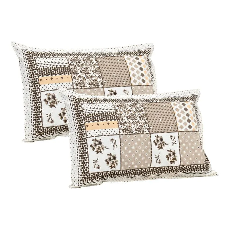 Yuna Floral Cotton Bedsheet (Grey,White) - 160 TC media 6