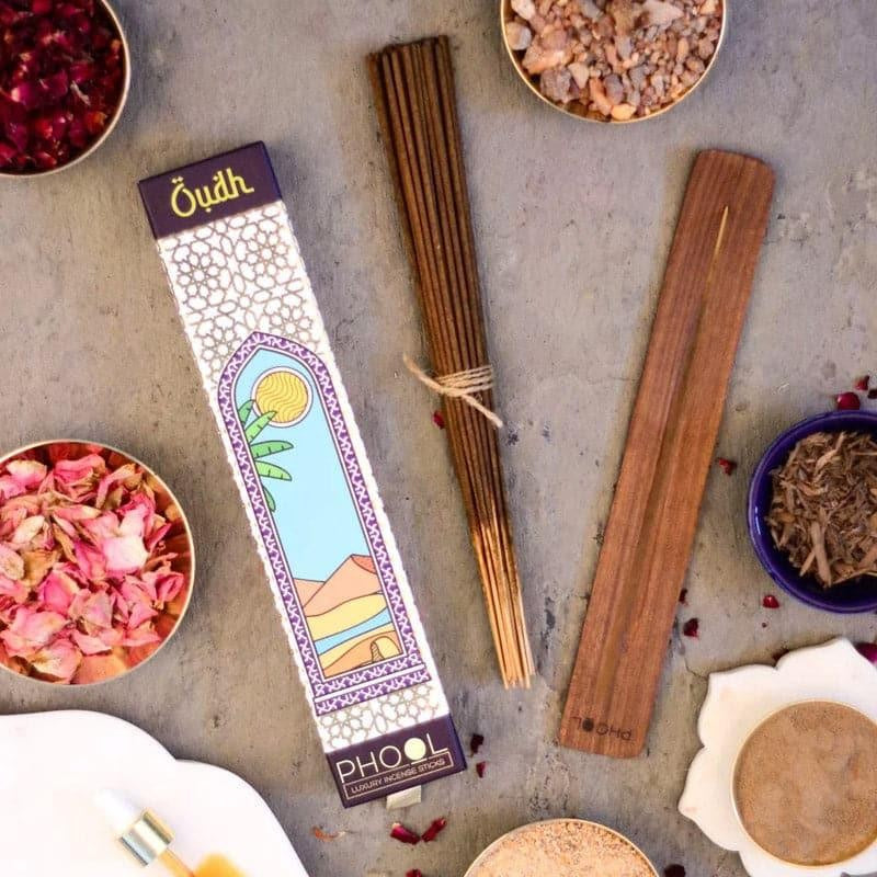 Phool Natural Incense Cones (Oudh) - Set Of Forty