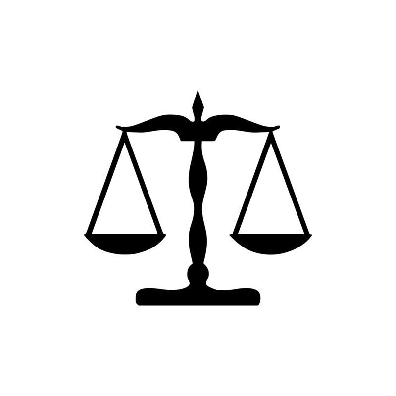 Justice Scale Black Iron Wall Accent media 3