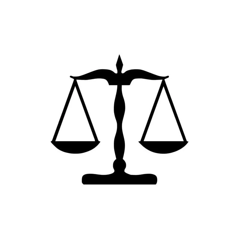 Justice Scale Black Iron Wall Accent media 3