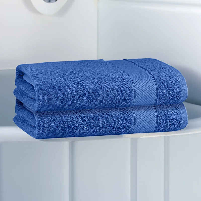 Reign Bath Towel (Dark Blue) - Set Of Two media 1