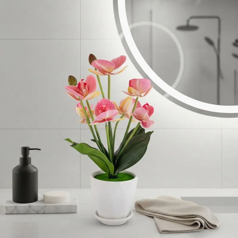 AarviDecor Peach Bloom Silk Artificial Plants media 5