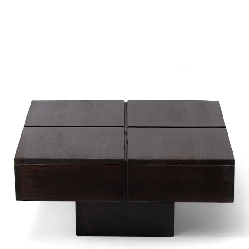 Tervo Sheesham Wooden Center Table - Taupe media 3