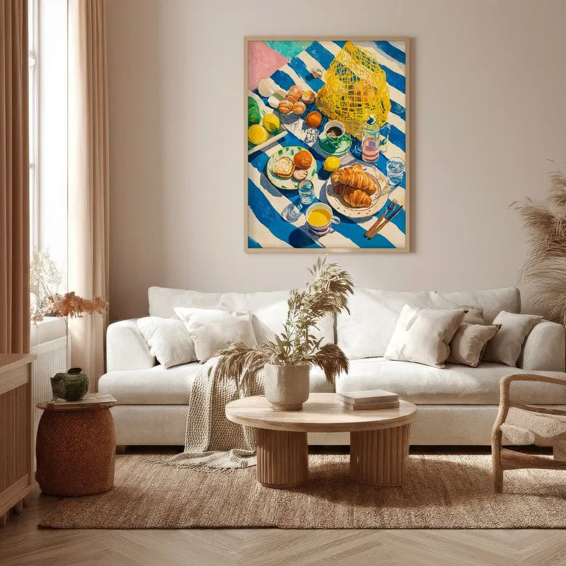 Feastiva Canvas Wall Painting With Brown Frame media 5