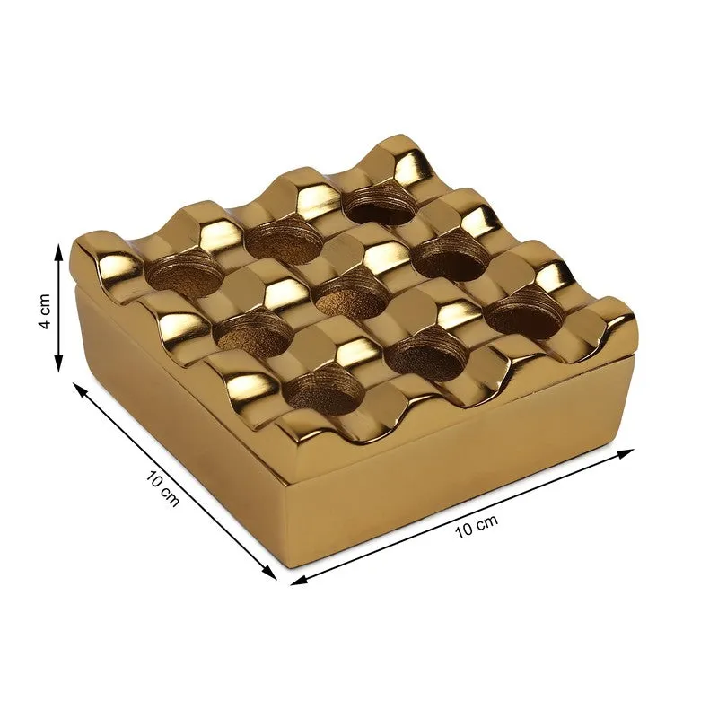 Luxe Grid  Ash Tray - Gold media 7