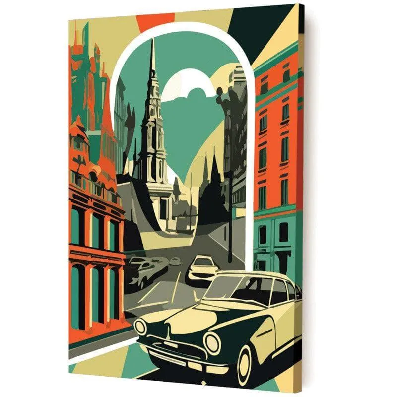 Britain Retro Canvas Wall Painting media 5