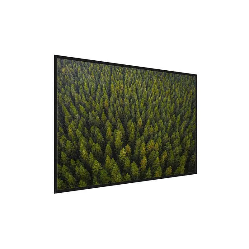 Natural green forest Canvas Painting - Black Frame media 3