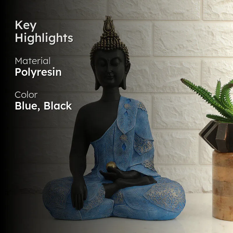 Thinking Buddha Idol - Blue media 2