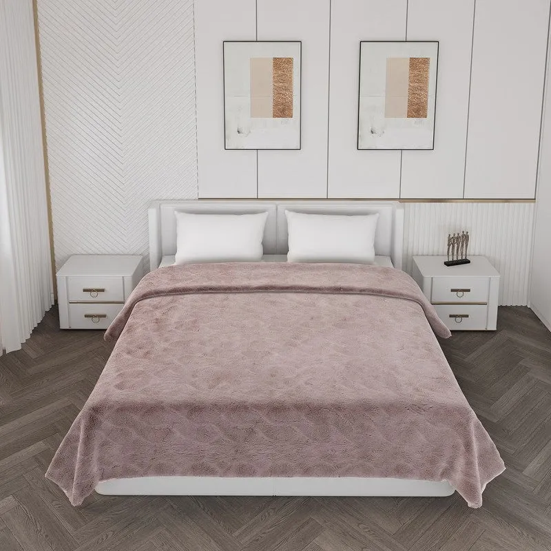Monte Carlo Azure Bliss Blanket (Light Brown) - 1000 GSM media 3