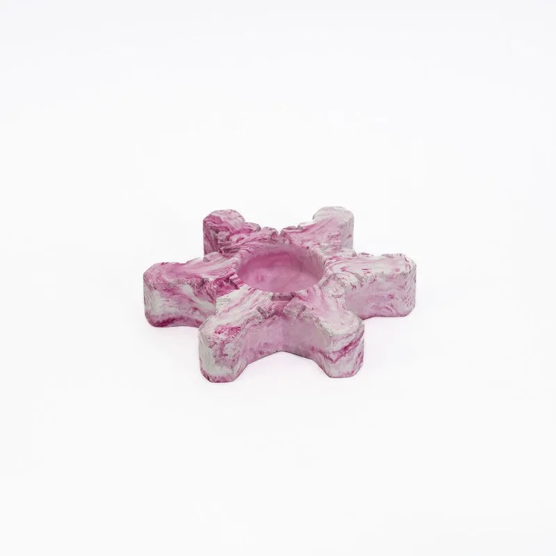 Frosty Tealight Candle Holder - Pink media 4