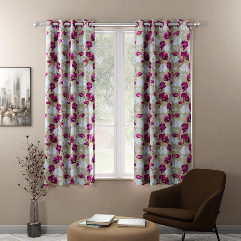 PetalMist Curtains - Set of Two - Window - 4 Feet