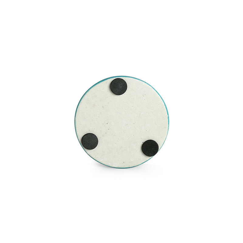 Rajwara Rang Ceramic Coaster - Set Of Four media 5