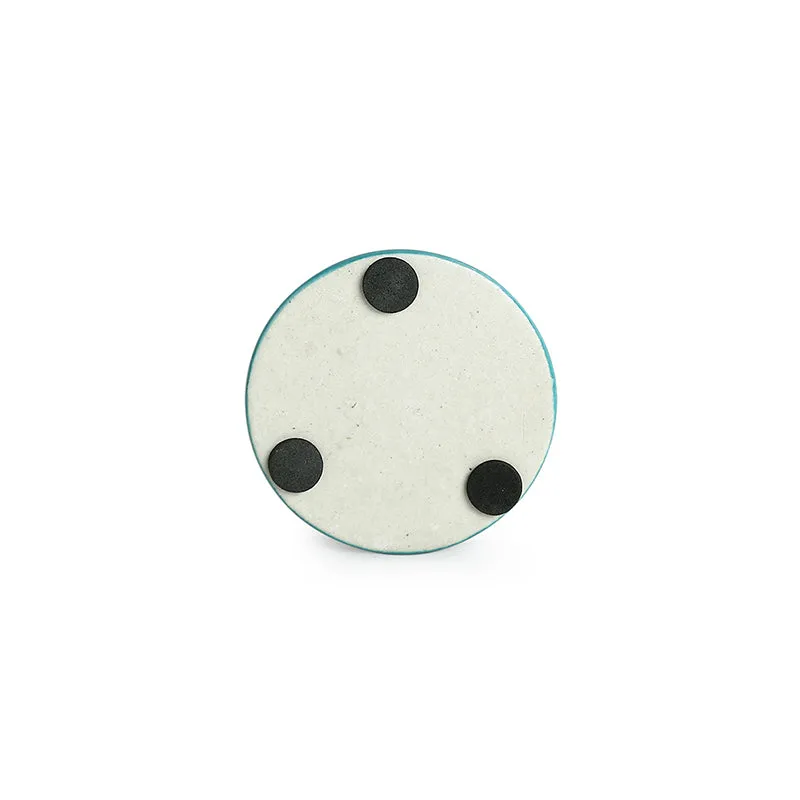Rajwara Rang Ceramic Coaster - Set Of Four - 5