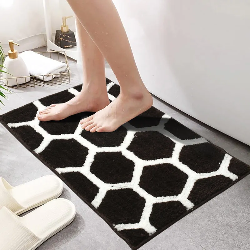 Trevona Cotton Bath Mat - Black media 3