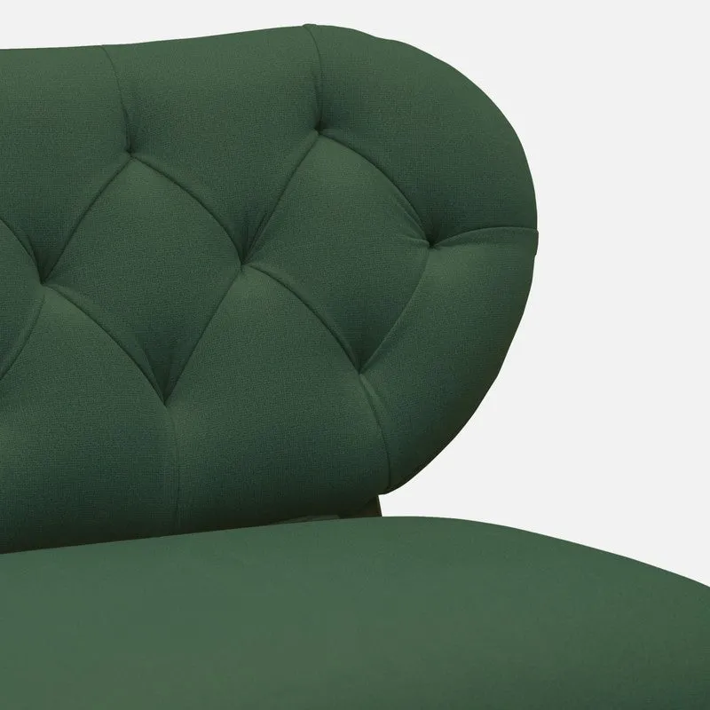 Racknest Rose Wood Accent Chair - Green media 7