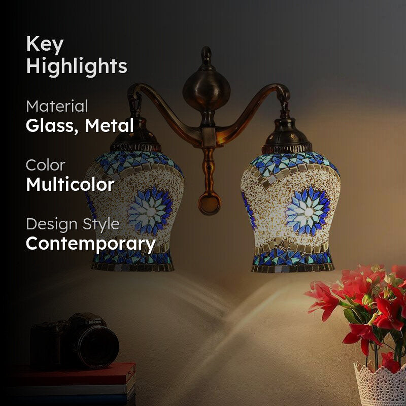 Stellar Metal Mosaic Wall Lamp media 2
