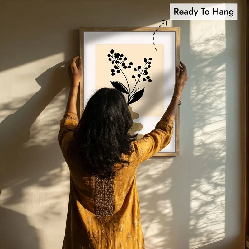 Harmona Canvas Wall Painting With Brown Frame media 8