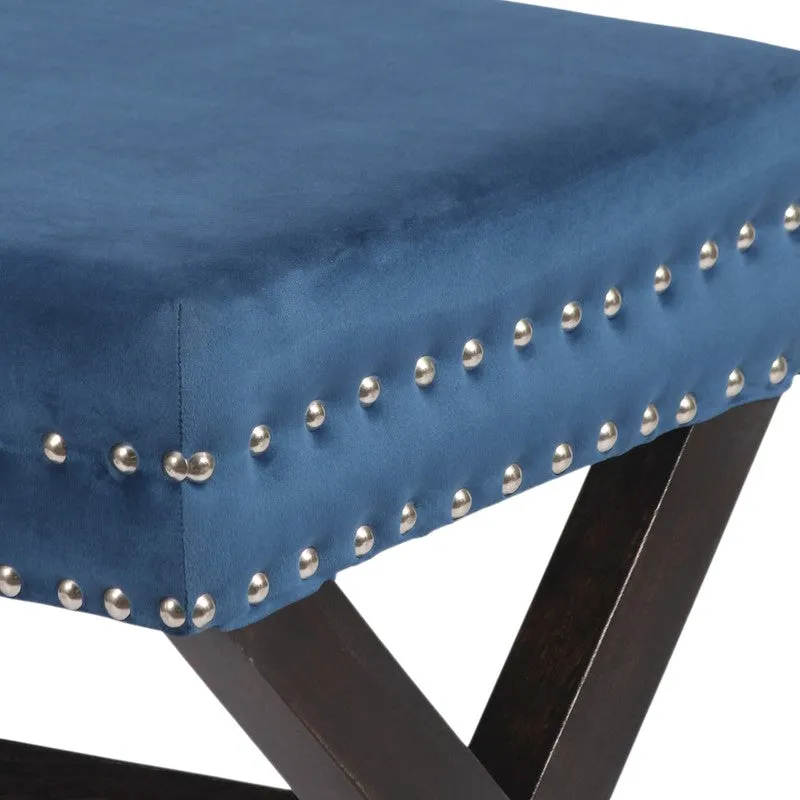 Jynex Sheesham Wooden Bench - Blue media 5