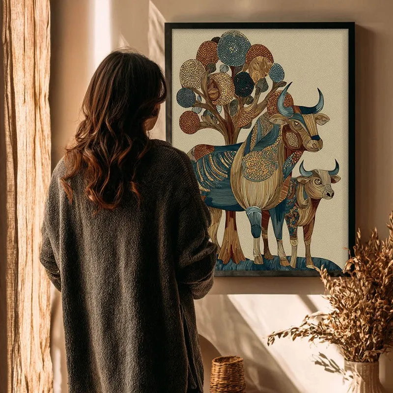 Suravi Canvas Wall Painting With Black Frame media 5