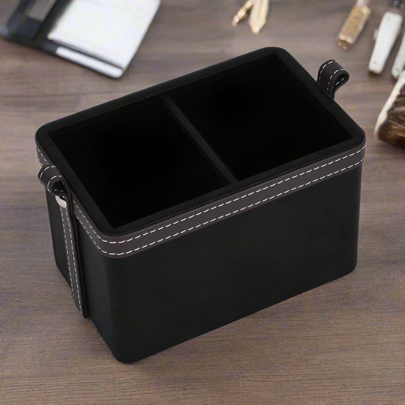 Wicka Dote Desk Organiser - Black