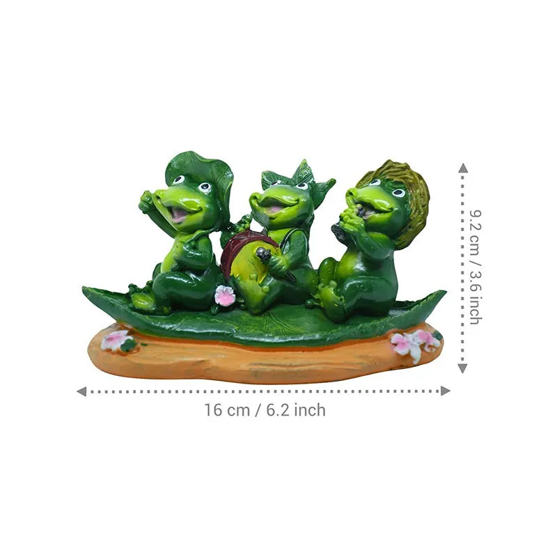 Froggy Friends Resin Showpiece media 5