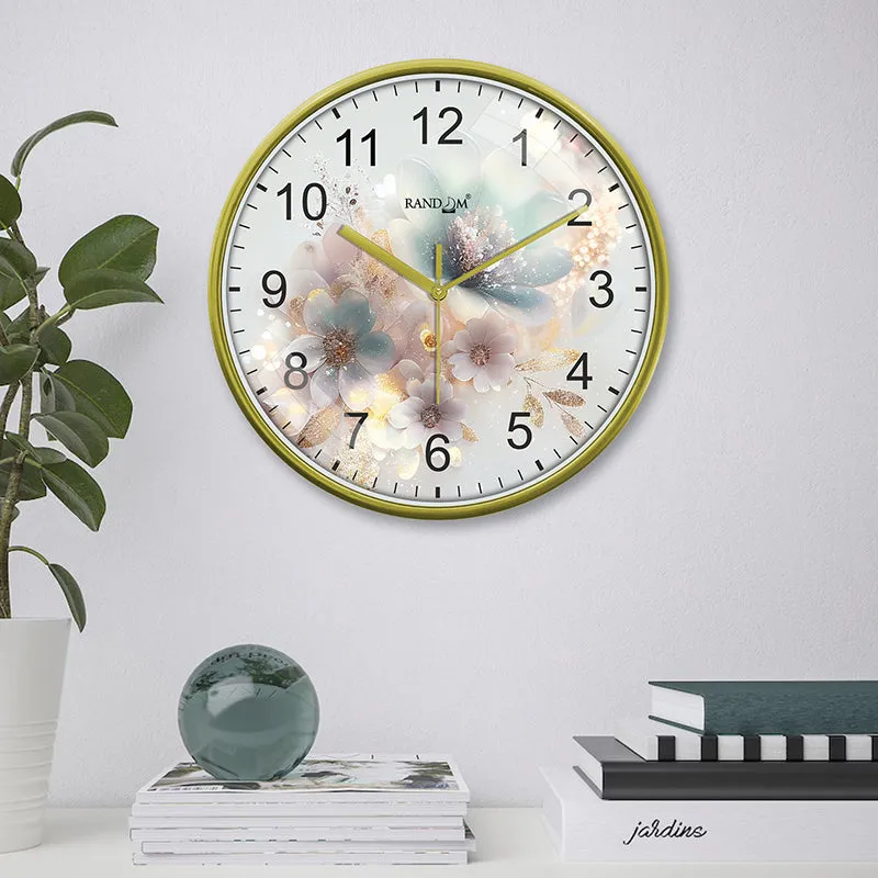 Pastel Petale Plastic Wall Clock media 1