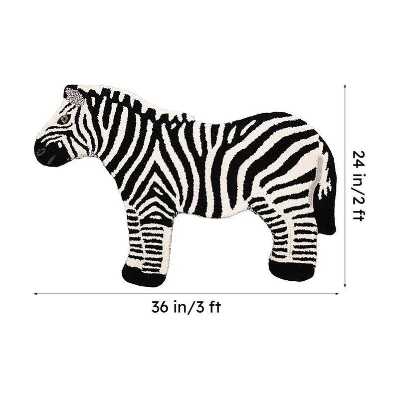 Zebra Style Cotton Carpet media 7