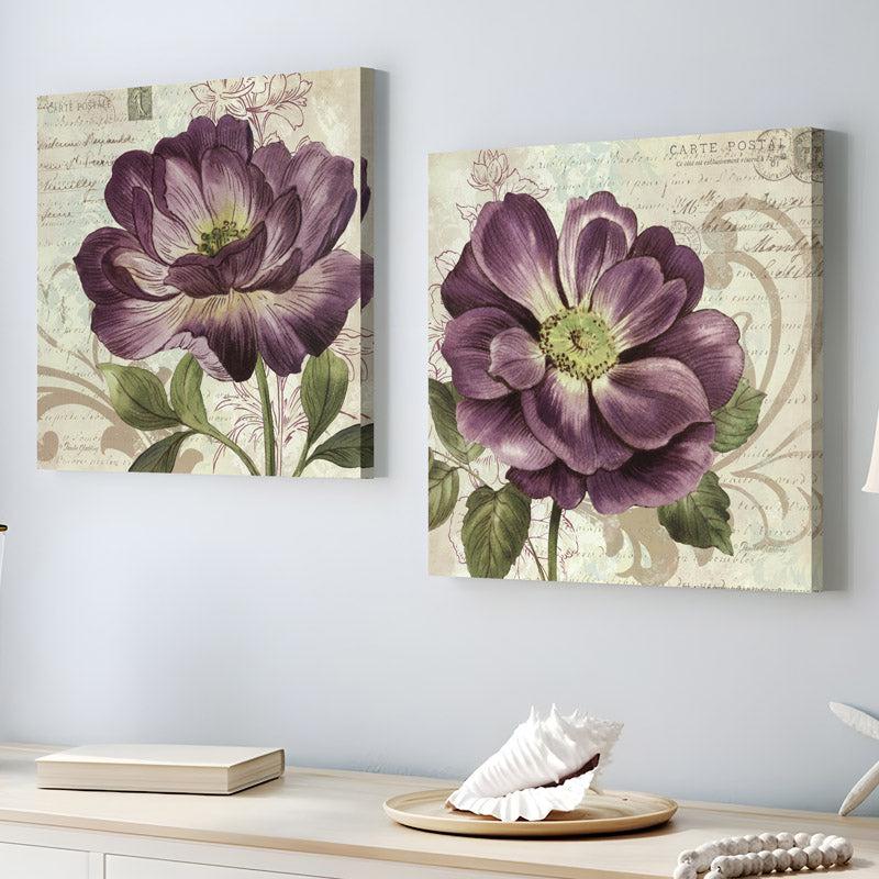 Purple Peony Wall Art