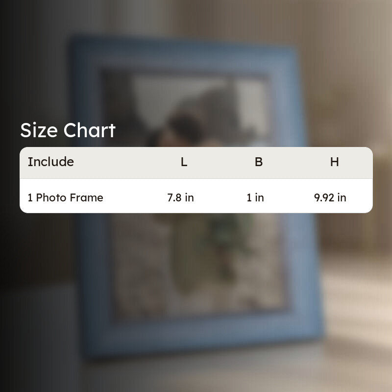 Elegant Vintage Style PVC Photo Frame - Blue media 11