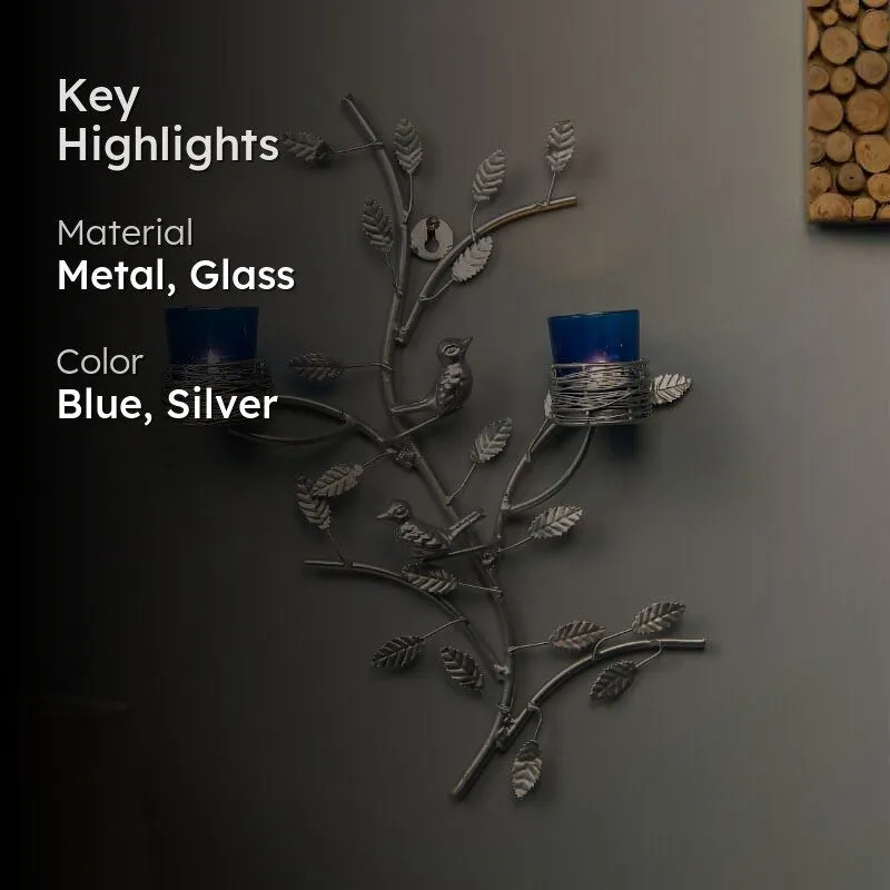 Argentum Stem Candle Holder Votive - Blue media 2