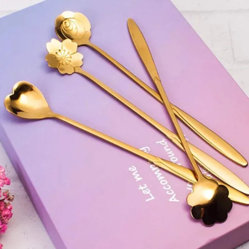 Stailess Steel Dessert Spoon - Set Of Four media 4
