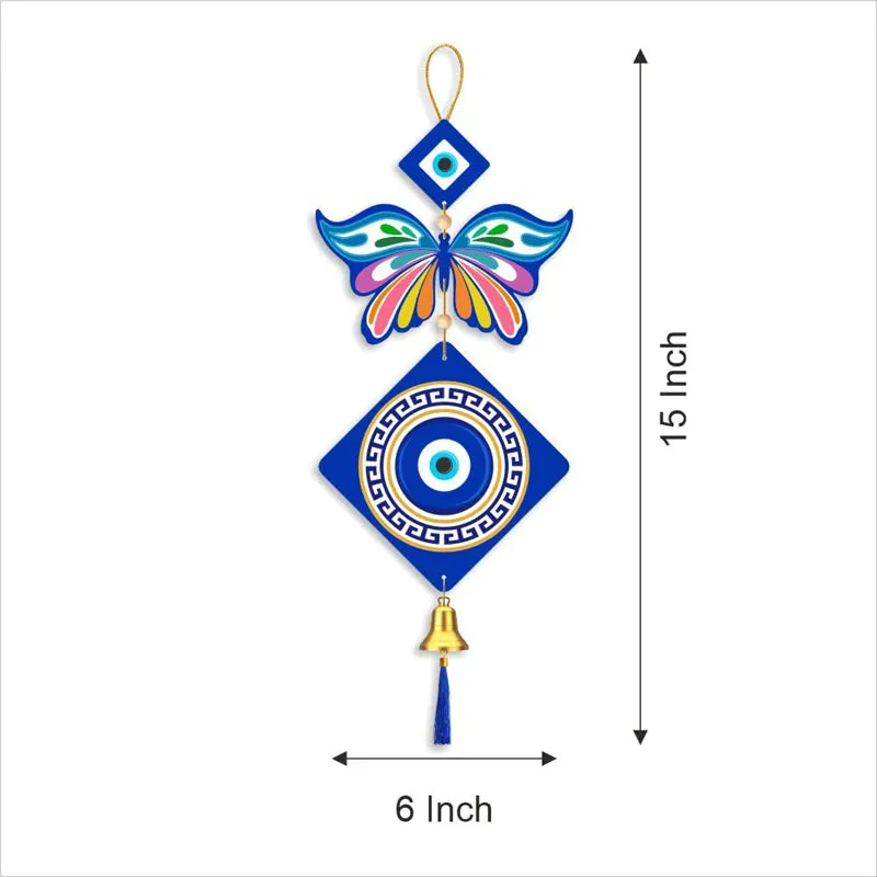 Butterfly Nazar II Polyester & MDF Wall Hanging media 5