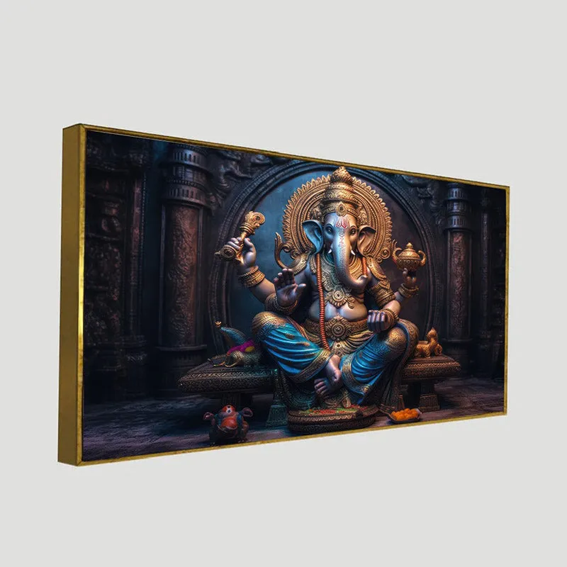 Lambodara Bless Wall Painting With Frame media 8
