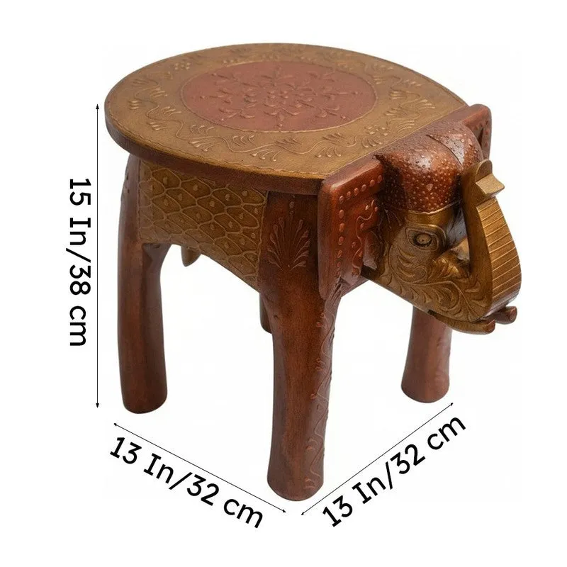 Oriva Painted Mango Wood Stool media 7