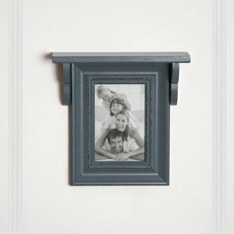 Nero Photo Frame With Wall Shelf - Grey media 3
