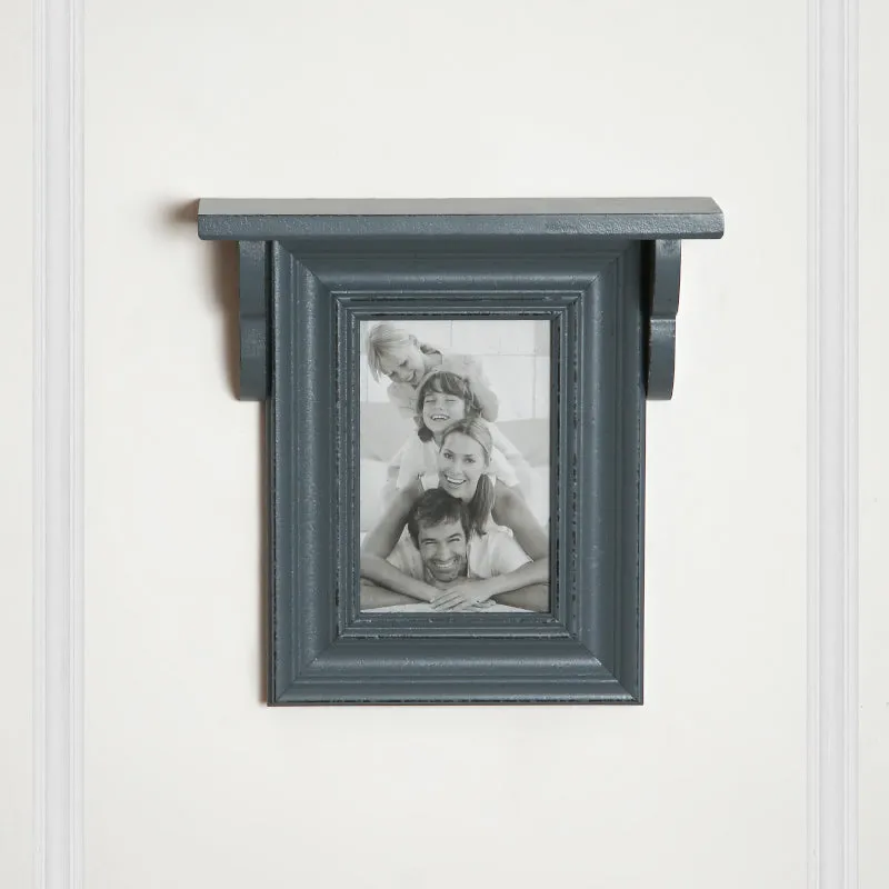 Nero Photo Frame With Wall Shelf - Grey media 3