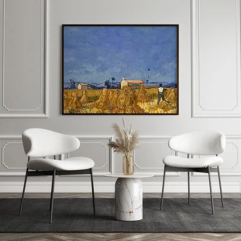 Harvest In Provence By Vincent Van Gogh - Black Frame media 5