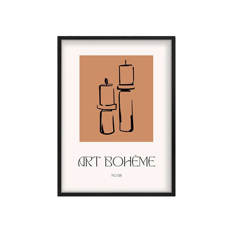 Ritual Calm Canvas Wall Painting With Black Frame media 3