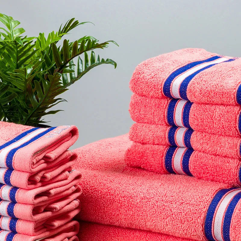 Nautica Dove Dual Cotton Towel Set (Coral) - Set Of Fourteen media 3