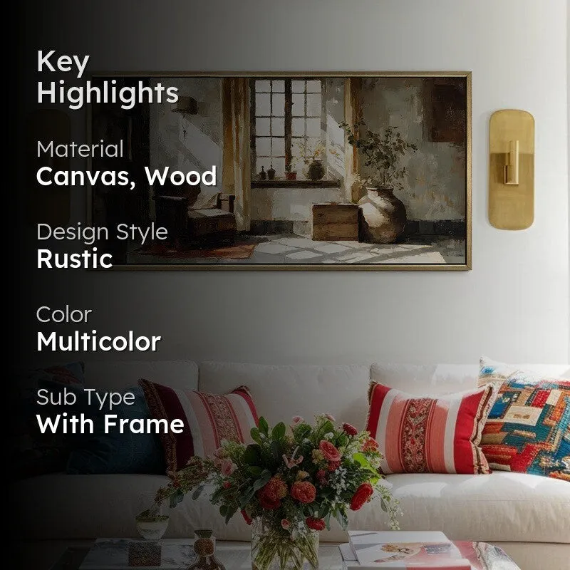 Whispered Light Canvas Wall Painting With Frame media 2
